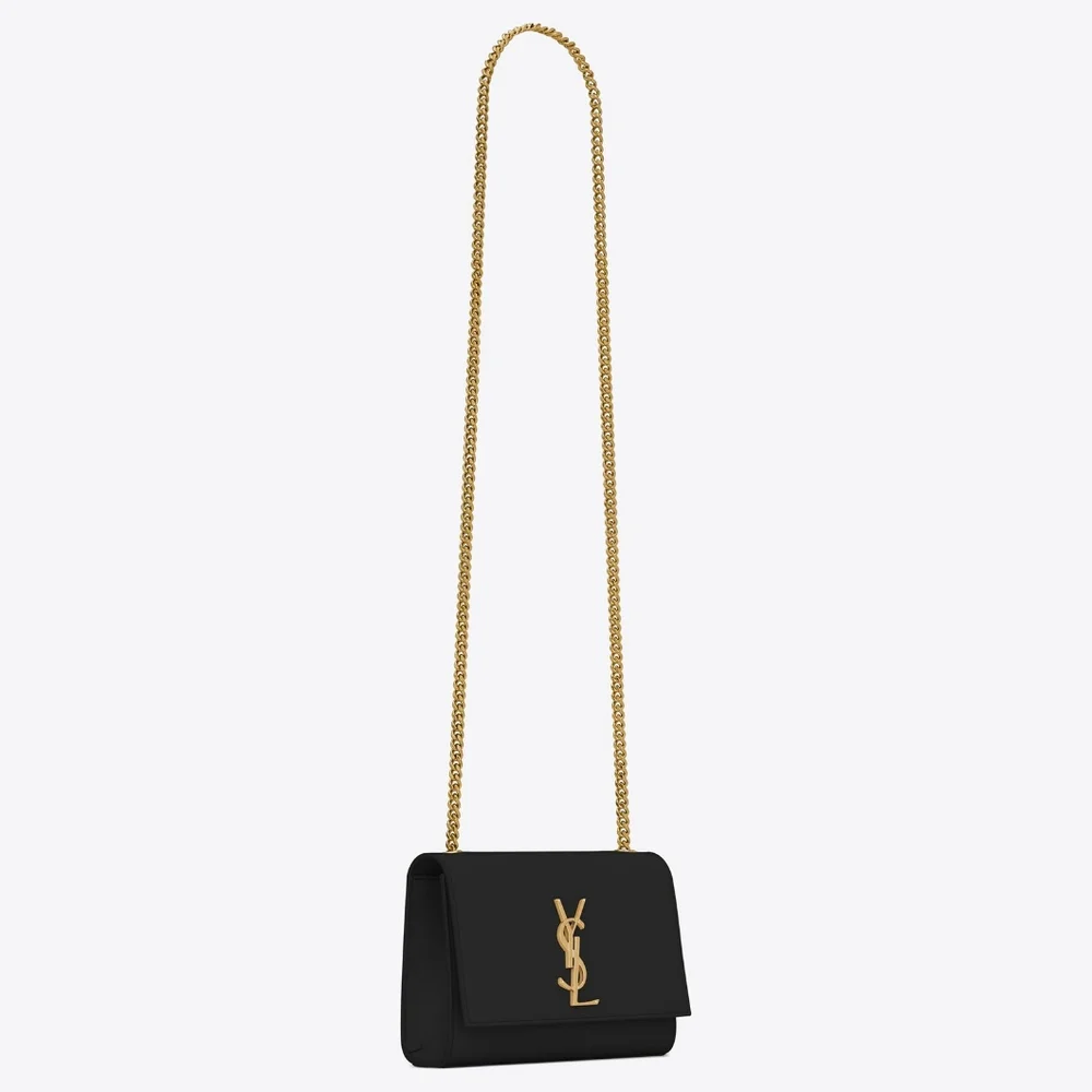 Like New! YSL Saint Laurent KATE CHAIN BAG IN GRAIN DE POUDRE LEATHER MSRP$2268 - Picture 5 of 16